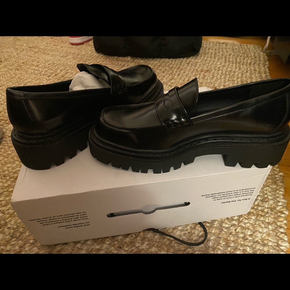 New Black loafers
